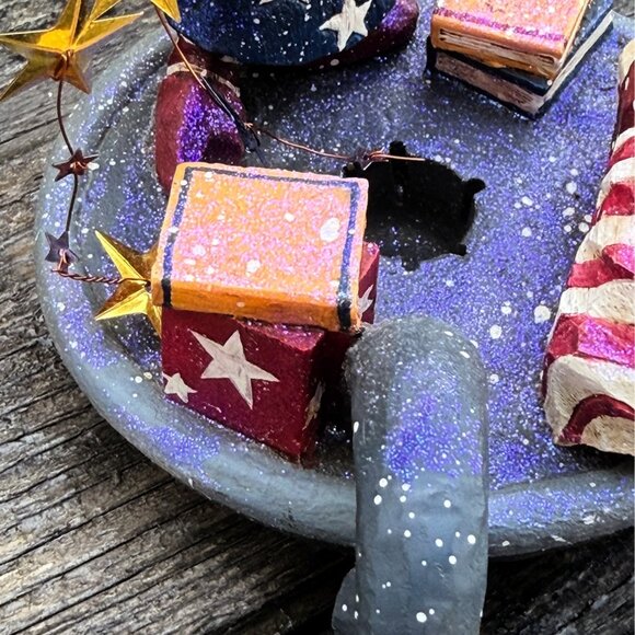 Pam Schifferl Midwest Cannon Falls Sandman Enchanted Winter's Eve Candle Holder - Picture 7 of 10